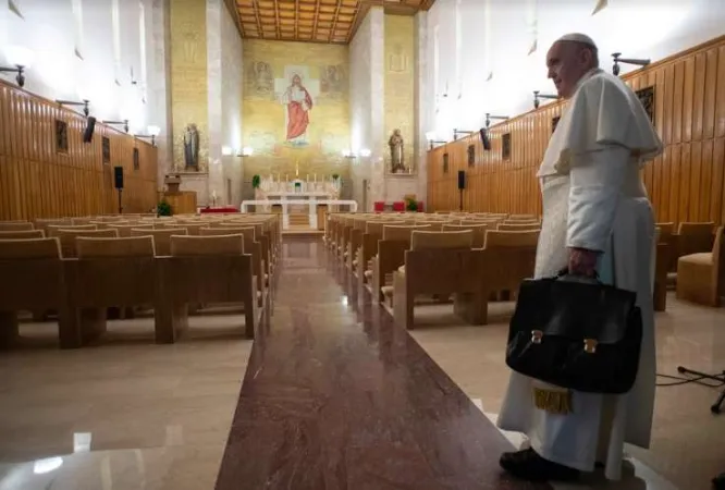 Il Papa ad Ariccia durante gli esercizi spirituali  |  | Vatican Media / ACI group