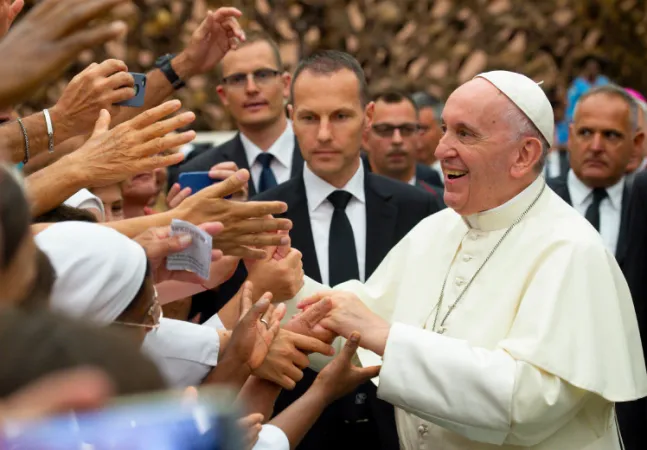 Il Papa durante un'Udienza in Aula Paolo VI |  | Vatican Media / ACI Group