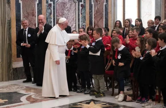 Papa Francesco e i ragazzi lasalliani |  | Vatican Media