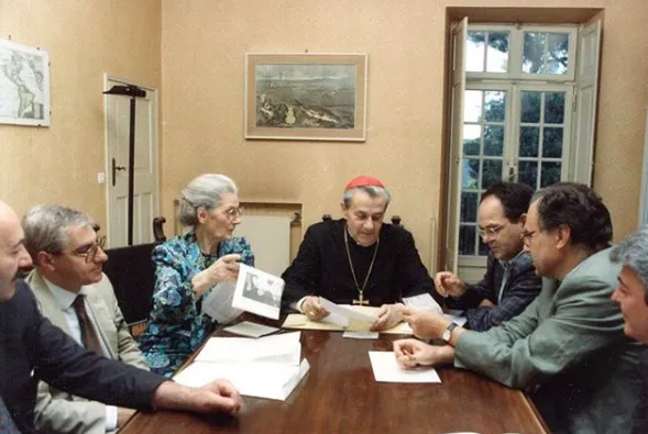 L'allora Arcivescovo Silvestrini nel 1985 |  | Villa Nazareth