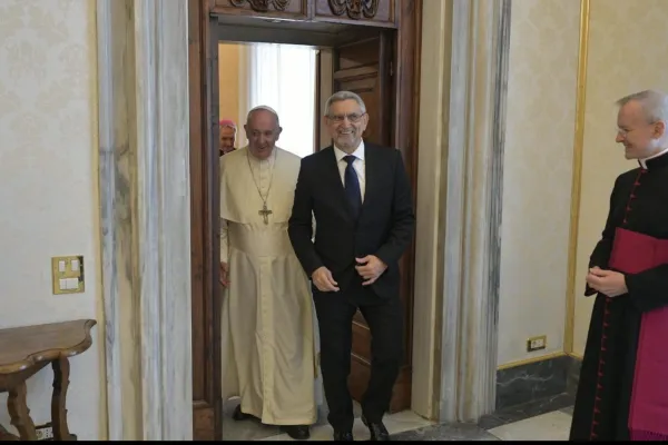 Papa Francesco e il presidente di Capo Verde Fonseca, 16 novembre 2019  / Vatican News / ACI Group
