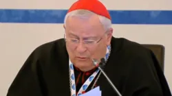Il cardinale Bassetti apre il forum "Mediterraneo frontiera di pace", Bari, 19 febbraio 2020 / Twitter