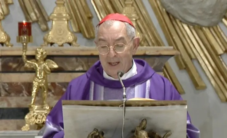 Cardinale de Donatis | Il cardinale de Donatis durante la Messa al Divino Amore | Tv2000
