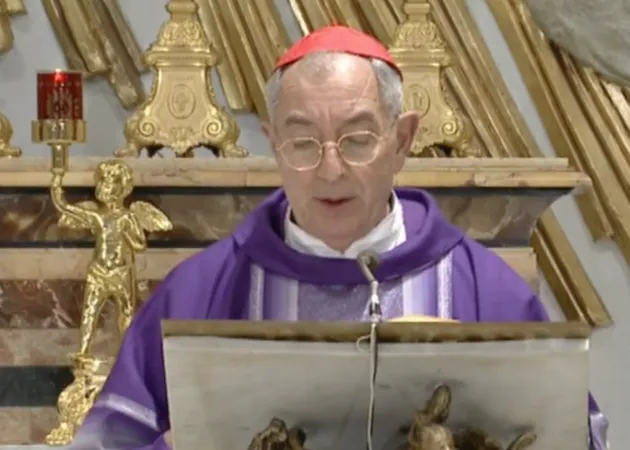 Cardinale de Donatis | Il Cardinale de Donatis durante la celebrazione del 15 marzo 2020 al Divino Amore | Tv2000