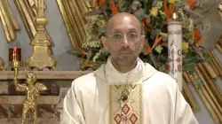 Padre Midili durante la celebrazione al Divino Amore, 4 maggio 2020 / Tv 2000