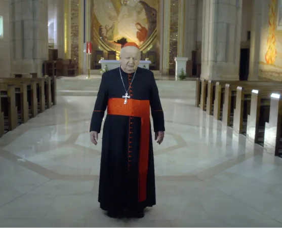 Cardinale Stanislaw Dziwisz | Il Cardinale Stanislaw Dziwisz dal santuario dedicato a San Giovanni Paolo II a Cracovia nel videomessaggio registrato per la tv polacca TVP1  | TVP1