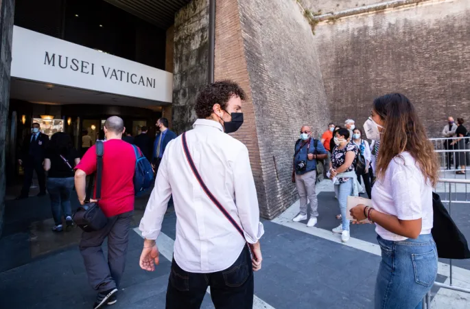 I primi visitatori dei Musei Vaticani il 1 giugno |  | Daniel Ibanez/ Aci Group