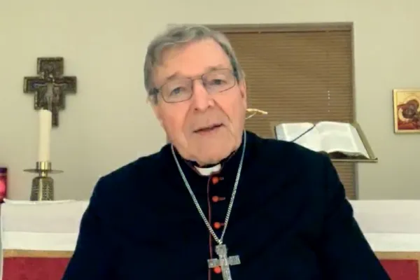 Il Cardinale Pell durante il videomessaggio al Global Institute of Church Management / EWTN