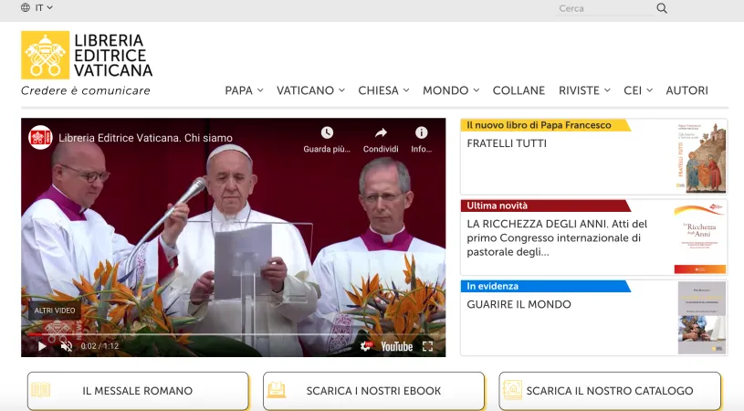 La Home page del sito  |  | Vatican Media 