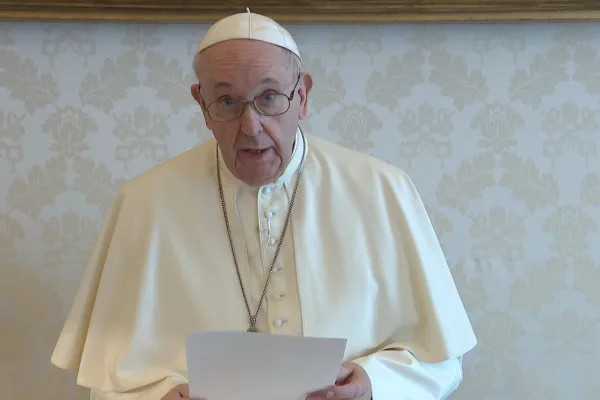 Papa Francesco nel videomessaggio per il Climate Ambition Summit / Vatican Media 