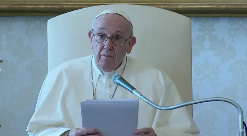 Papa Francesco durante l'udienza generale del 30 gennaio 2020 | Vatican Media / YouTube