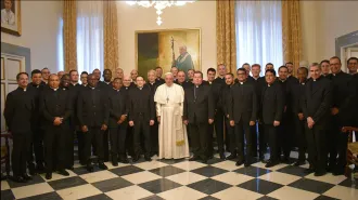 Papa Francesco visita la Pontificia Accademia Ecclesiastica