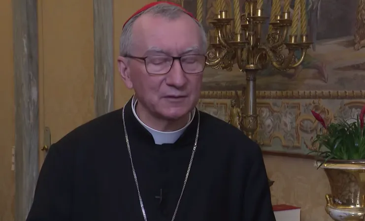 Il Cardinale Parolin durante la videointervista | Vatican News 