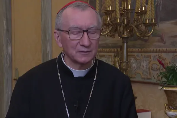 Il Cardinale Parolin durante la videointervista / Vatican News 