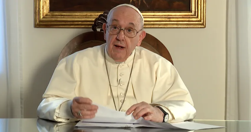 Papa Francesco, videomessaggio | Papa Francesco durante il videomessaggio per Cipro e Grecia | Vatican Media 