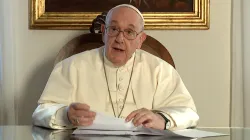 Papa Francesco durante il videomessaggio per Cipro e Grecia / Vatican Media 