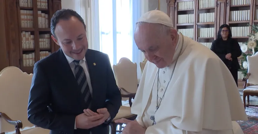 Papa Francesco, Andorra | Papa Francesco e il Capo del Governo di Andorra | Vatican Media / ACI Group