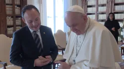Papa Francesco e il Capo del Governo di Andorra / Vatican Media / ACI Group