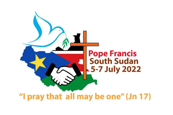 Il logo e il motto del viaggio di Papa Francesco in Sud Sudan, previsto dal 5 al 7 luglio 2022 / Sala Stampa della Santa Sede