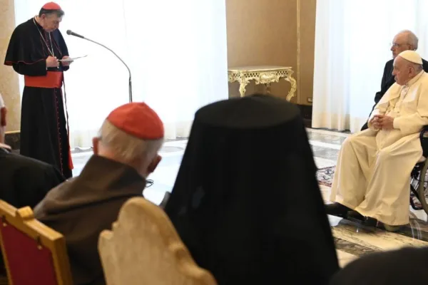 Il cardinale Koch con Papa Francesco nell'udienza del Papa alla Plenaria del Pontificio Consiglio per la Promozione dell'Unità dei Cristiani, 6 maggio 2022 / Vatican Media 