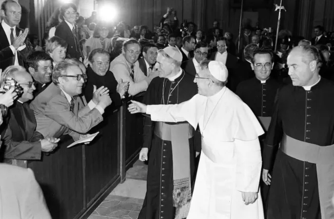L'udienza di Giovanni Paolo II appena eletto Papa con la stampa  |  | www.fondazionevaticanagpi.va