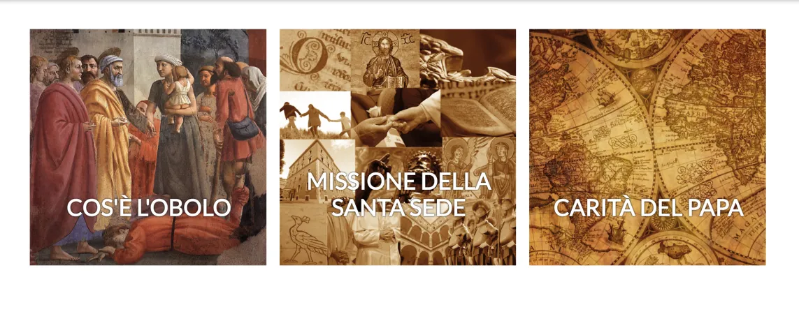 Obolo di San Pietro | il sito web dell'Obolo di San Pietro | obolodisanpietro.va