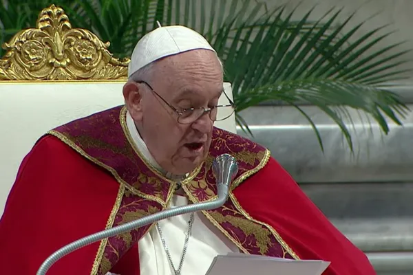 Papa Francesco durante la Messa dei Santi Pietro e Paolo 2022 / Vatican Media / Youtube