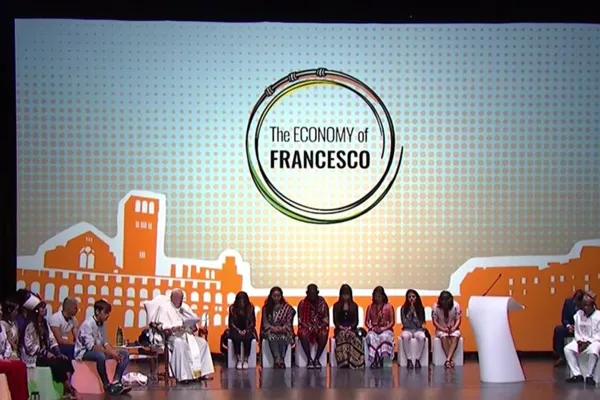 Papa Francesco durante Economy of Francesco, Assisi, 24 settembre 2022 / Vatican Media / You Tube