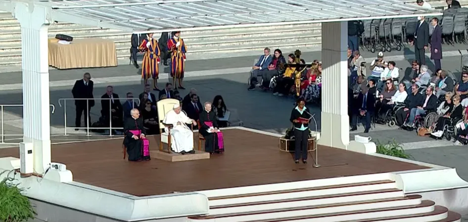 Papa Francesco | Papa Francesco durante l'udienza generale  | Vatican Media / YouTube