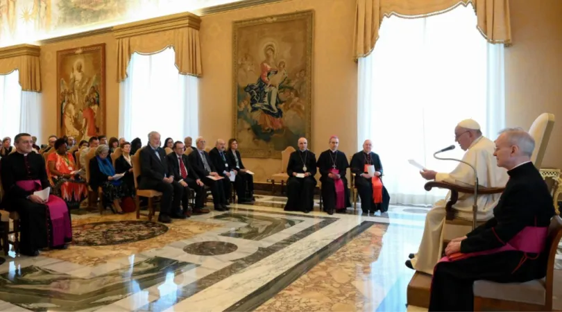 Papa Francesco, UMEC | Il Papa durante l'incontro odierno con l'UMEC | Vatican Media