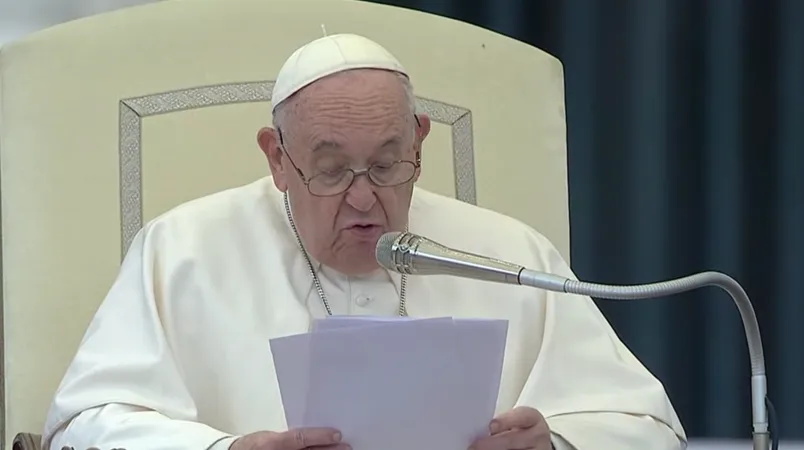 Papa Francesco durante una udienza  | Vatican Media You Tube