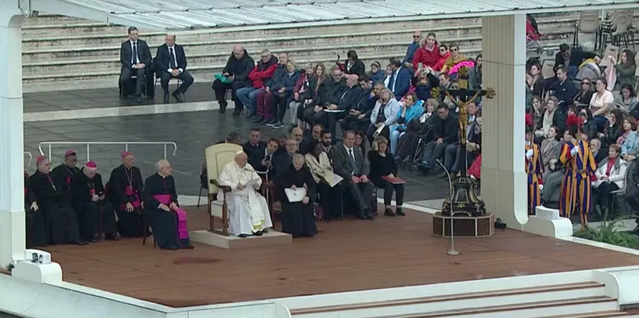 Papa Francesco durante l'udienza generale | Vatican Media / You Tube