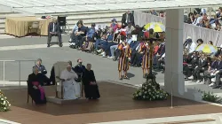 Papa Francesco durante l'udienza per il ringraziamento della Beatificazione di Armida Barelli / Vatican Media / YouTube