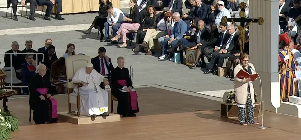 Papa Francesco durante l'udienza generale, 7 giugno 2023 | Vatican Media / You Tube