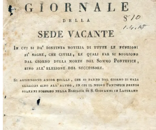 Il diario del Conclave de 1823 |  | Quaderni del Consiglio regionale delle Marche
