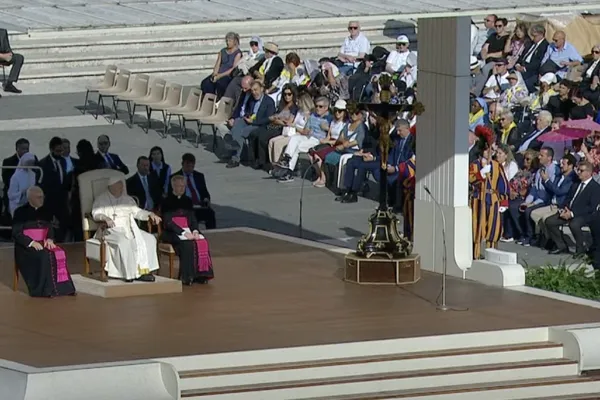 Papa Francesco durante l'udienza generale del 6 settembre 2023 / Vatican Media / ACI Group