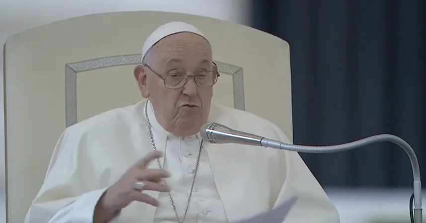 Papa Francesco, udienza generale | Papa Francesco durante l'udienza generale del 15 novembre 2023 | Vatican Media / YouTube
