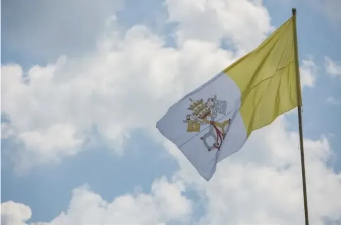 Bandiera della Santa Sede | La bandiera della Santa Sede | Andreas Dueren / CNA