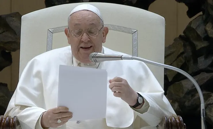 Papa Francesco, udienza generale | Papa Francesco durante l'udienza generale | Vatican Media / YouTube