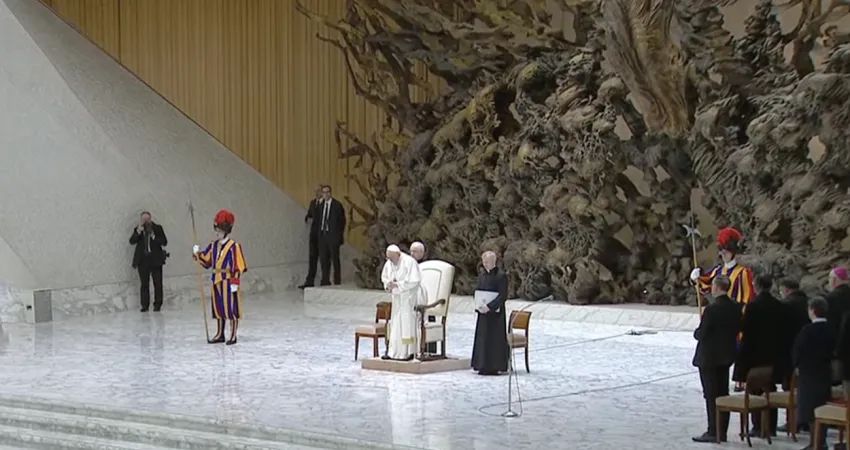 Papa Francesco | Papa Francesco al termine dell'udienza generale | Vatican Media / YouTube