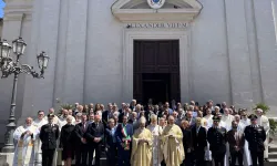 Foto di gruppo dei partecipanti alla messa per l'allargamento dell'Europa a Castel Gandolfo, 6 maggio 2024 / Ambasciata di Lituania