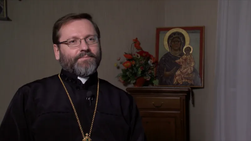 Arcivescovo Maggiore Sviatoslav Shevchuk | L'arcivescovo maggiore Sviatoslav Shevchuk durante l'intervista con ACI Stampa, Roma, 23 febbraio 2016  | CNA