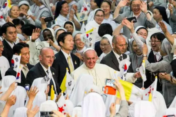 Papa Francesco durante il suo viaggio in Corea del Sud / CNA Archives