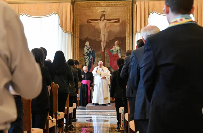 Un momento della udienza di Papa Francesco con gli scalabriniani |  | Vatican Media