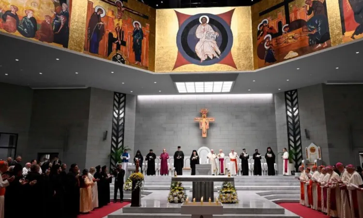 La basilica di Nostra Signora D'Arabia durante la visita del Papa nel 2022 |  | Vatican Media