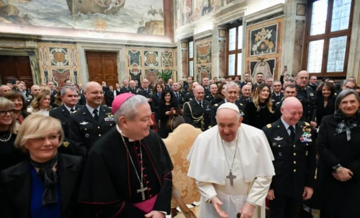 Papa Francesco e  la Delegazione dell'Aeronautica Militare Italiana, nel centenario dell'istituzione |  | Vatican Media
