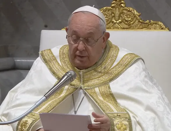 Papa Francesco celebra i Primi Vespri della Solennità della Madre di Dio |  | Vatican Media