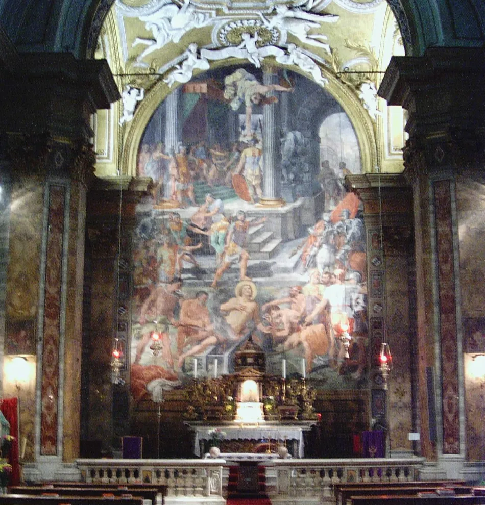 L'altare maggiore di San Lorenzo in Panisperna