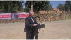L'arcivescovo Vito Rallo durante il suo discorso a Tioumliline / Marocnews