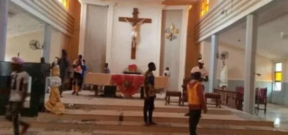 La chiesa attaccata dai terroristi |  | Twitter